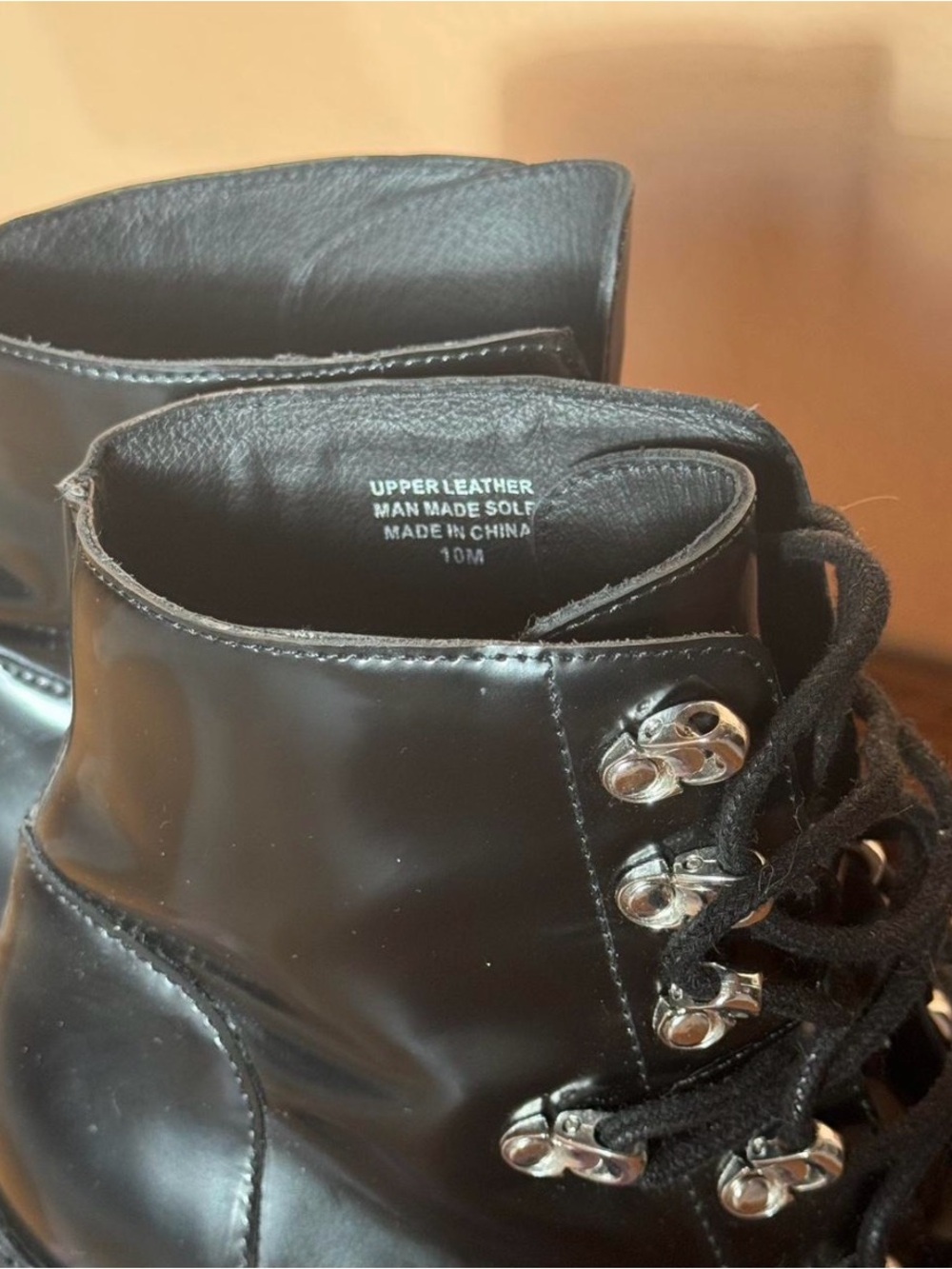 Jeffrey Campbell Fenrock platform leather heel booties size 10 - Picture 6 of 8